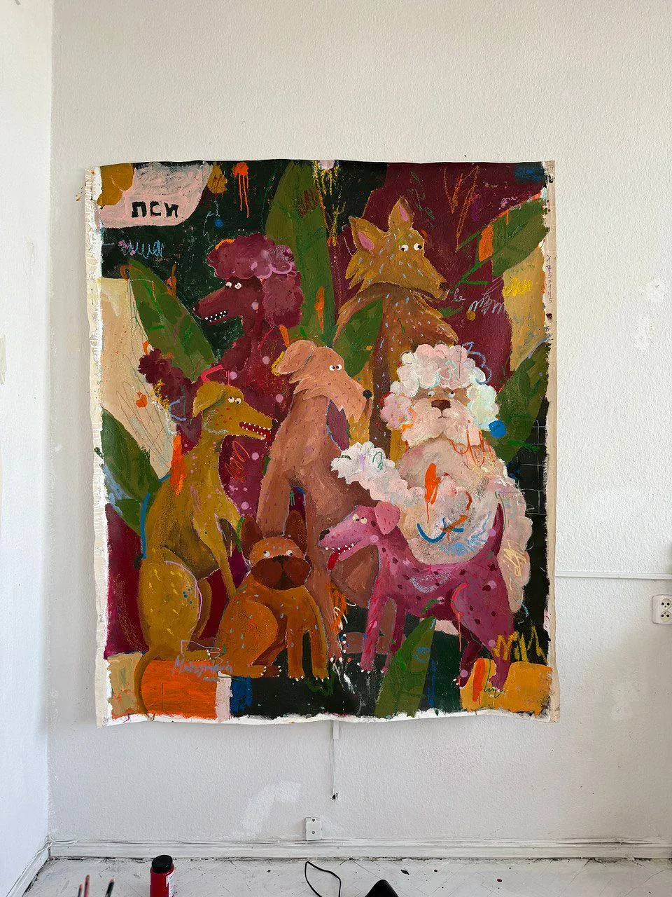 Image of Untitled by Iryna Maksymova, size: 100x100cm, made of Acrylic on canvas, Painting medium, from Kyiv, priced at $2000